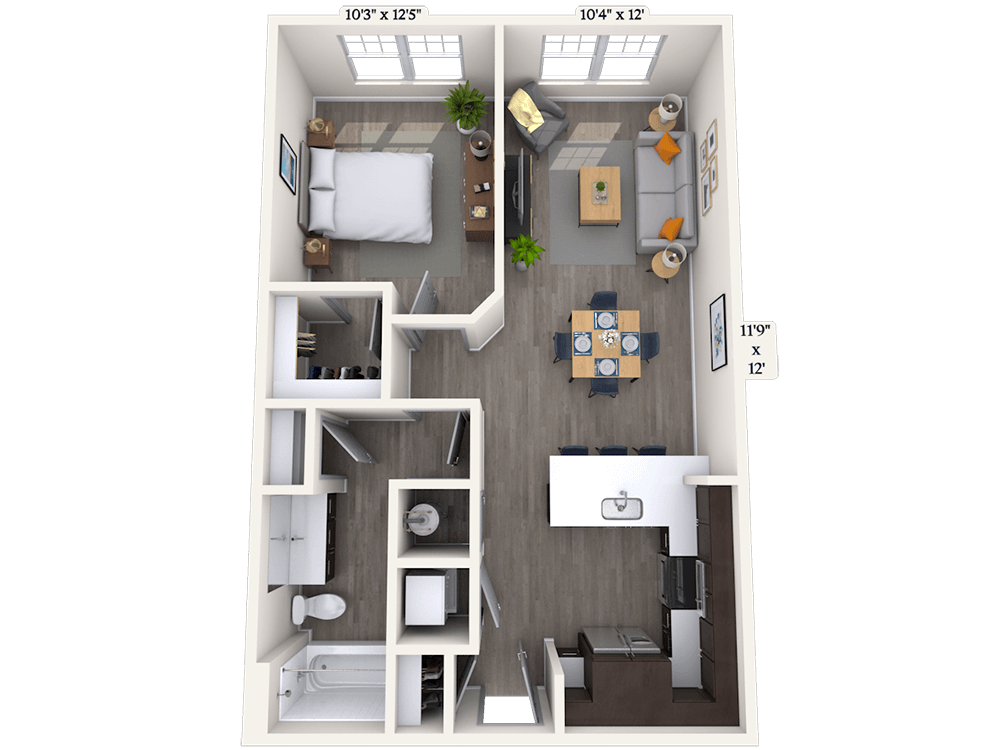 Floorplan image of unit 530