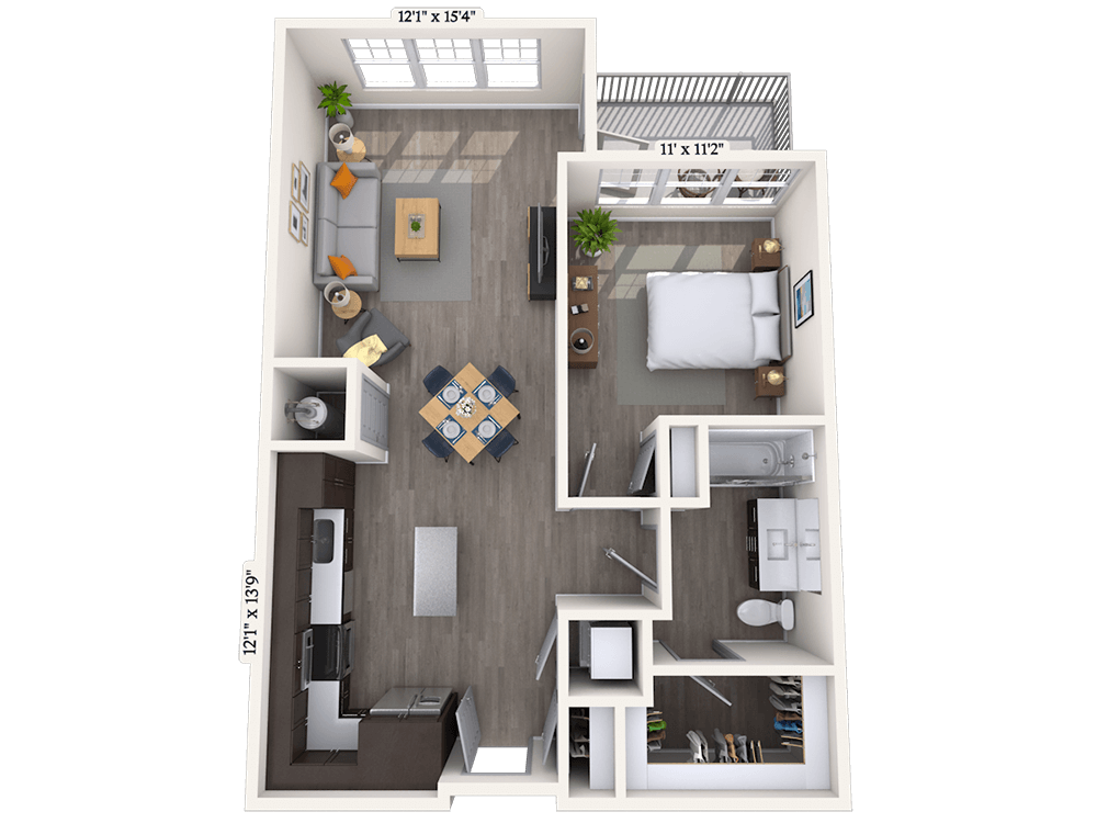 Floorplan image of unit 639