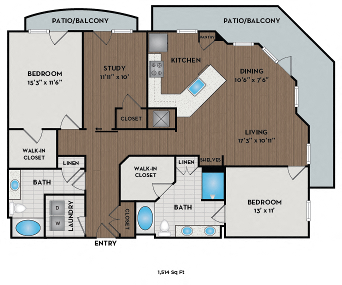 View Floor Plans | Apartments for Rent in South Charlotte, NC | The