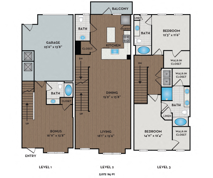Spyglass I - III Floor Plan