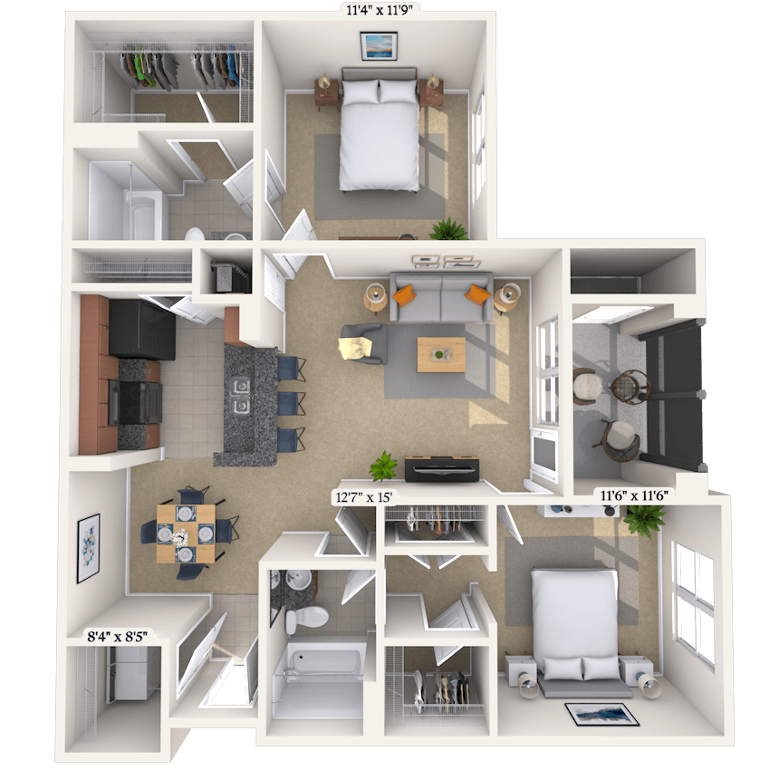 Floorplan image of unit 08113