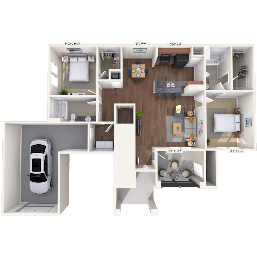 Floorplan image of unit 04110