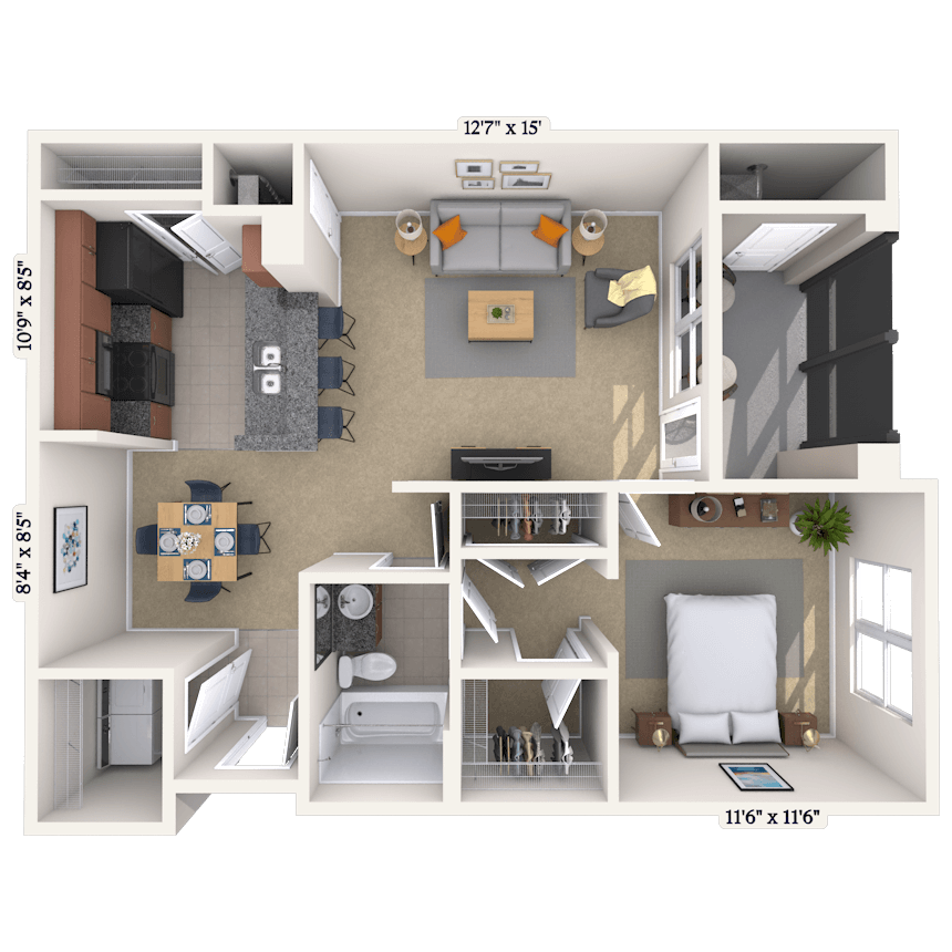 Floorplan image of unit 11133