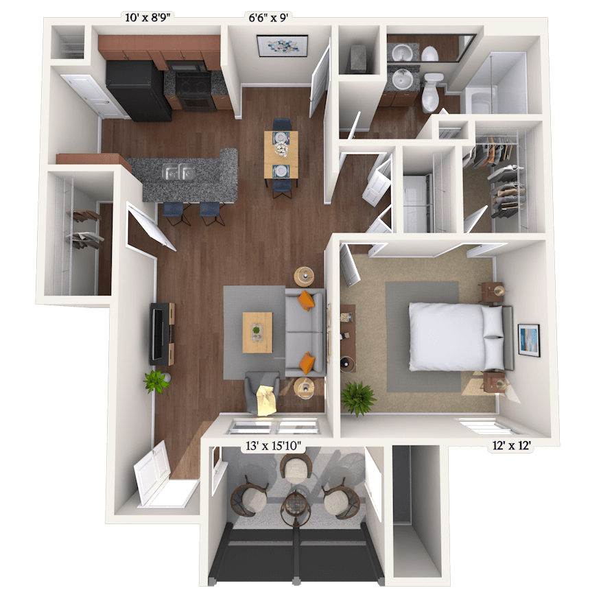 Floorplan image of unit II 22-1113