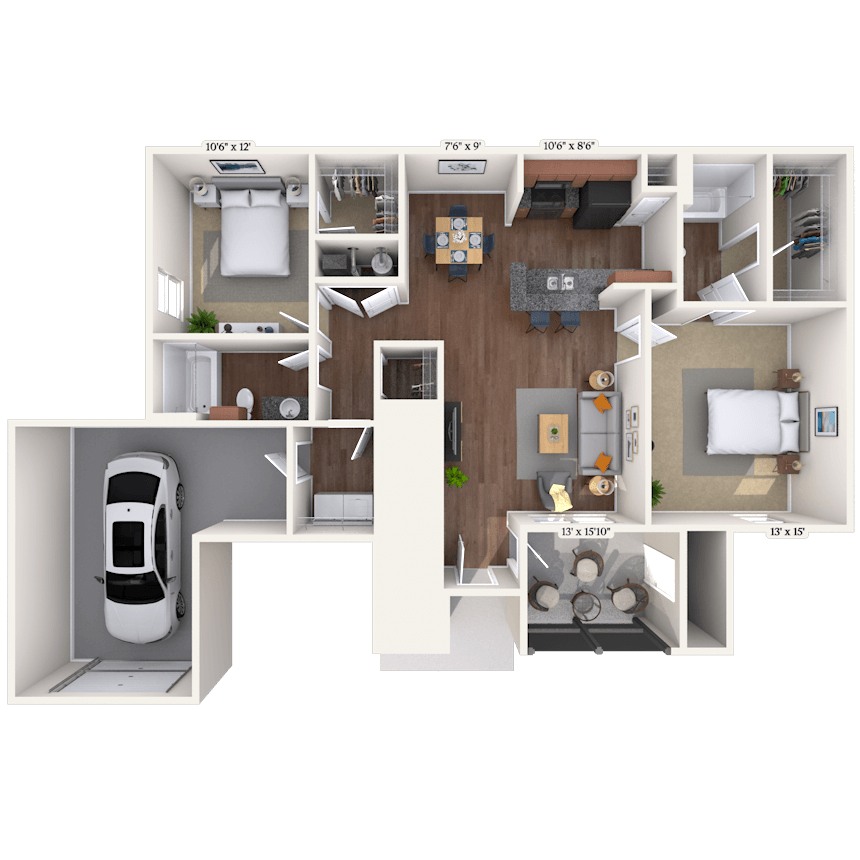 Floorplan image of unit II 25-4116