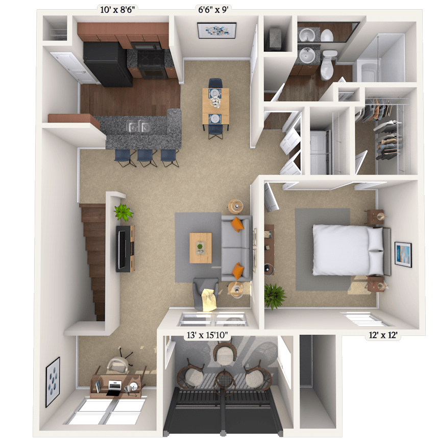 Floorplan image of unit II 23-2124