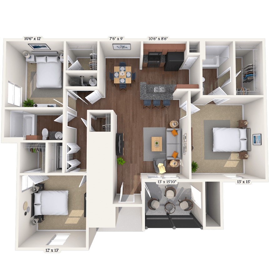 Floorplan image of unit II 23-2111