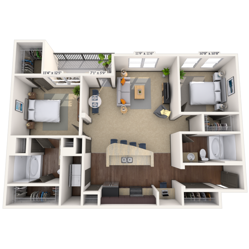 Floorplan image of unit 022104
