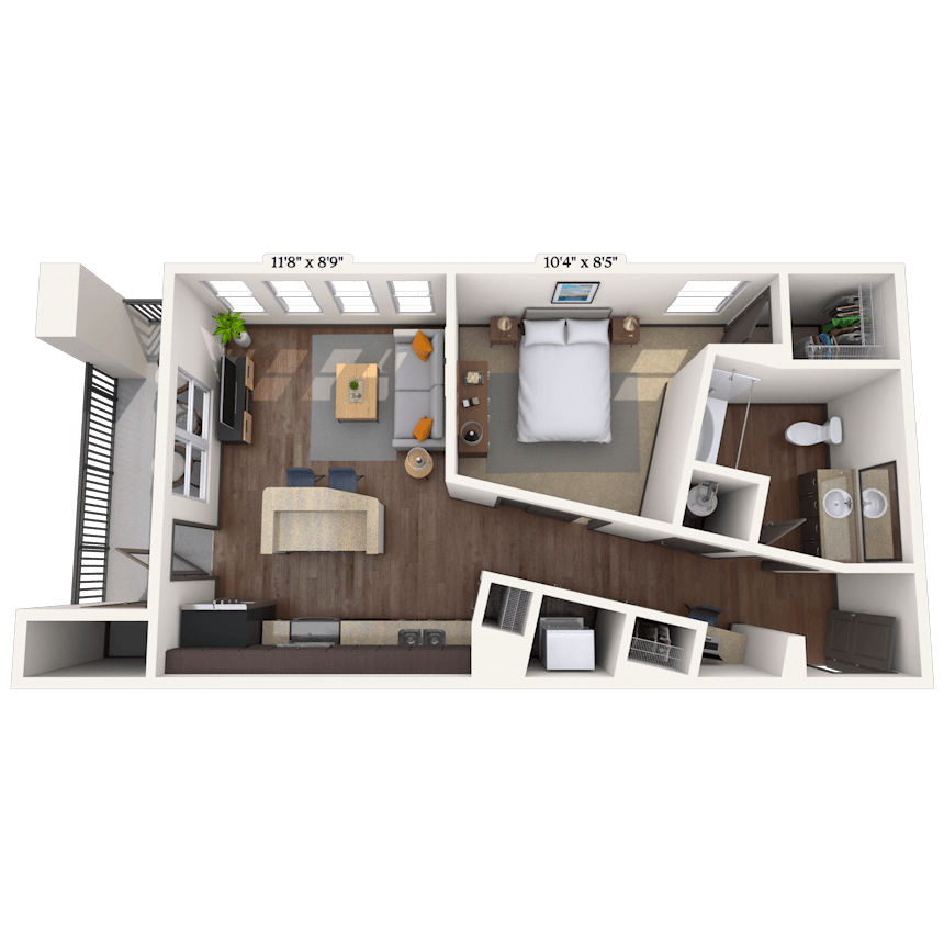 Floorplan image of unit 011108