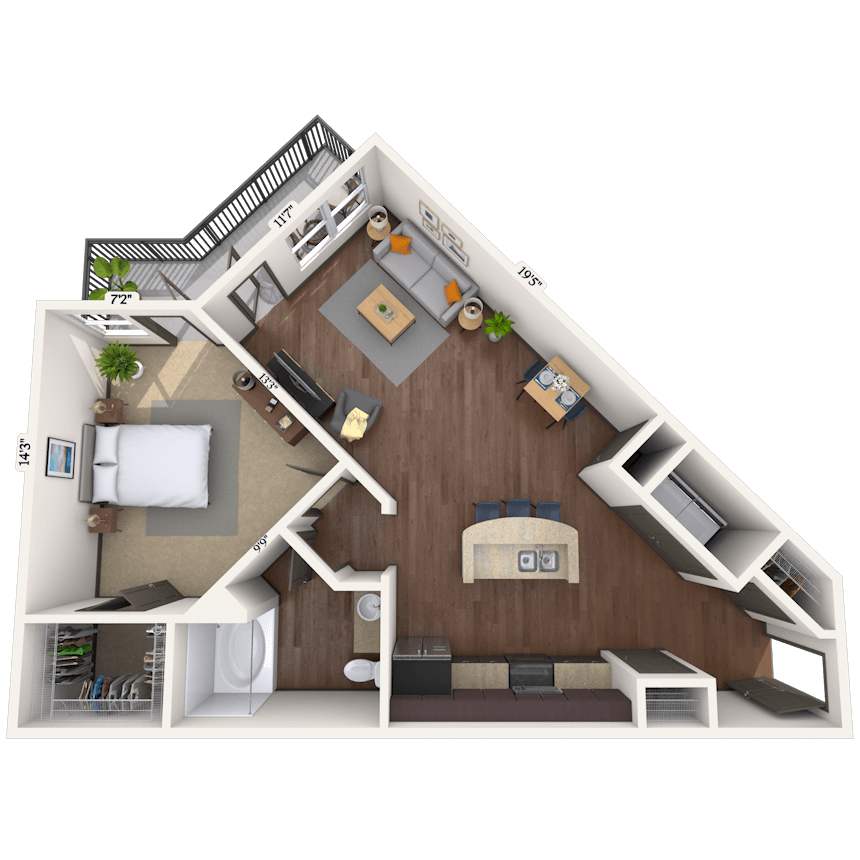 Floorplan image of unit 011119