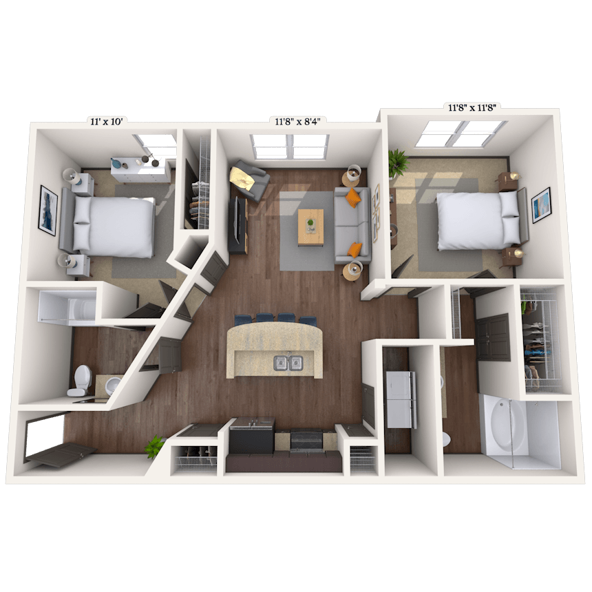 Floorplan image of unit 022303