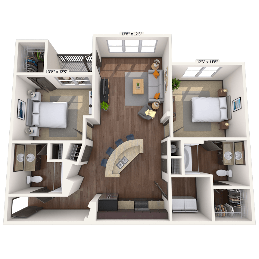 Floorplan image of unit 022309