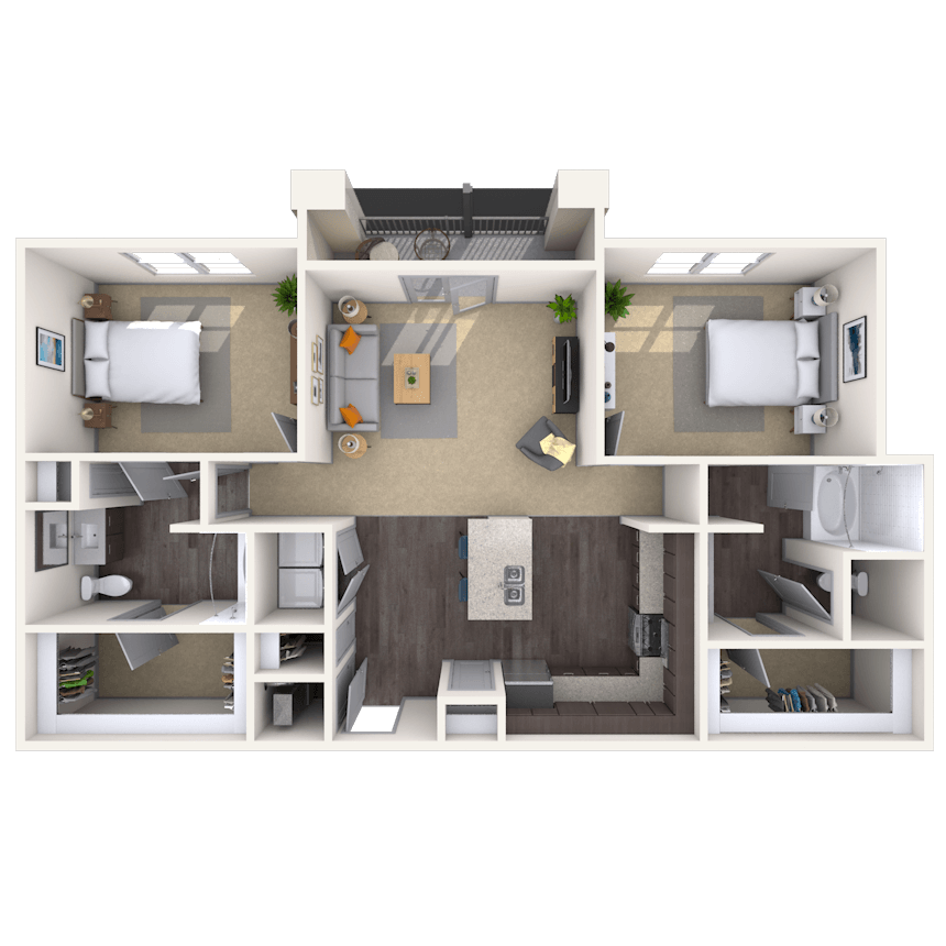Floorplan image of unit 1475-316