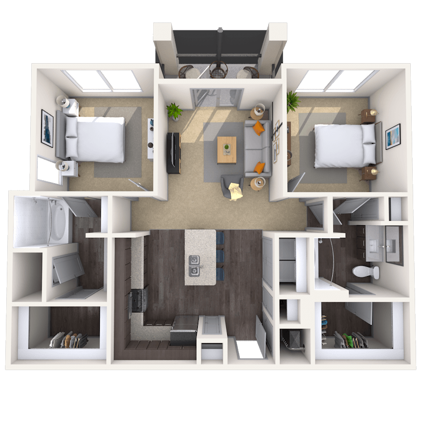 Floorplan image of unit 1201-119