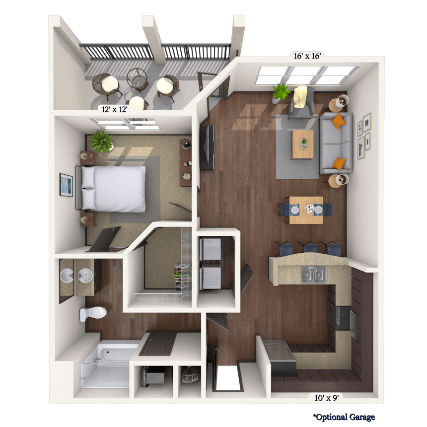 Floorplan image of unit 13201