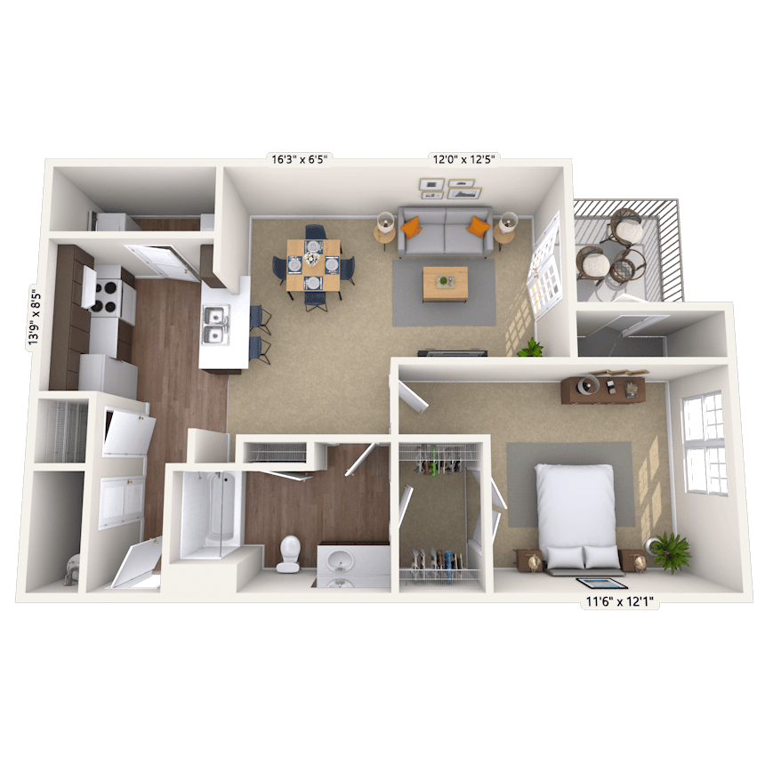 Floorplan image of unit 01961825