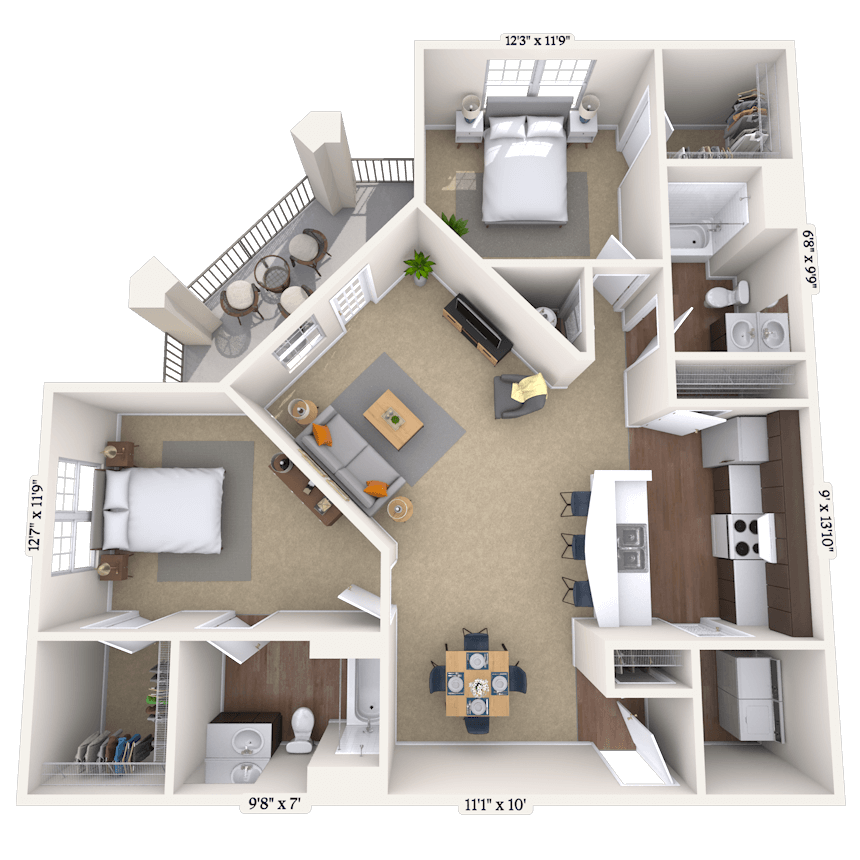 Floorplan image of unit II 24114325
