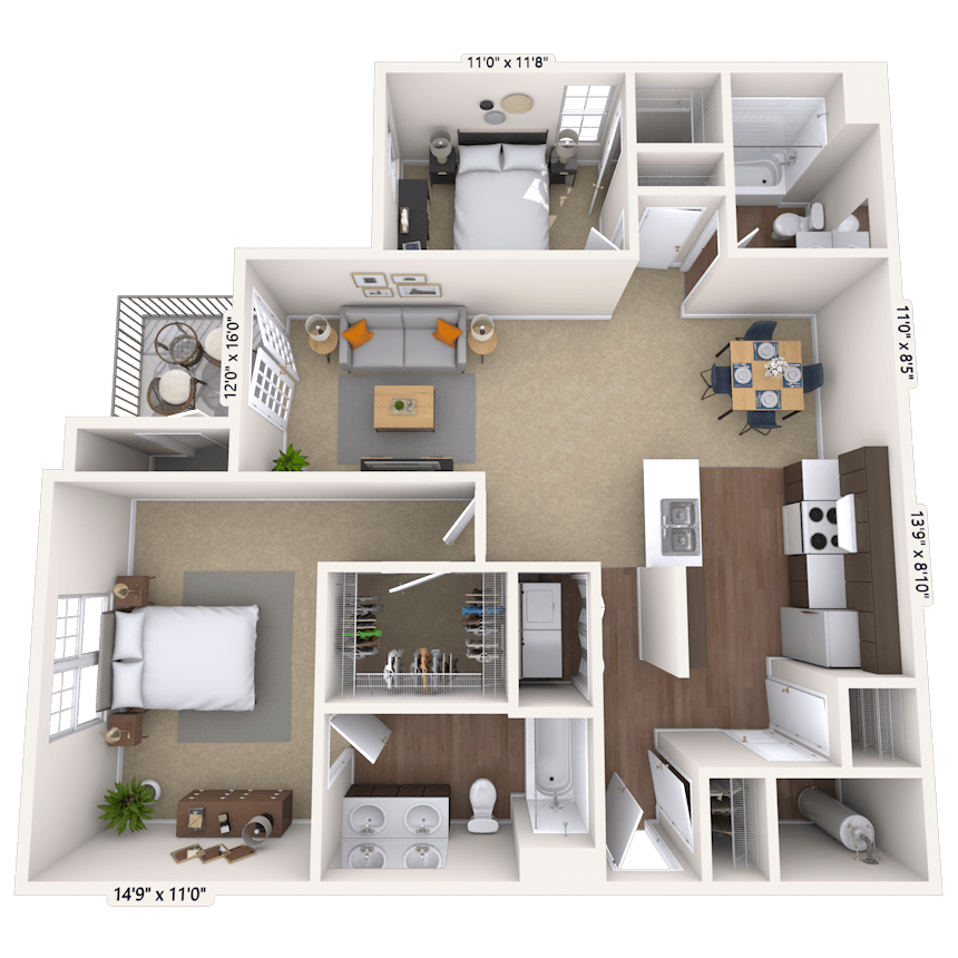 Floorplan image of unit 01961837
