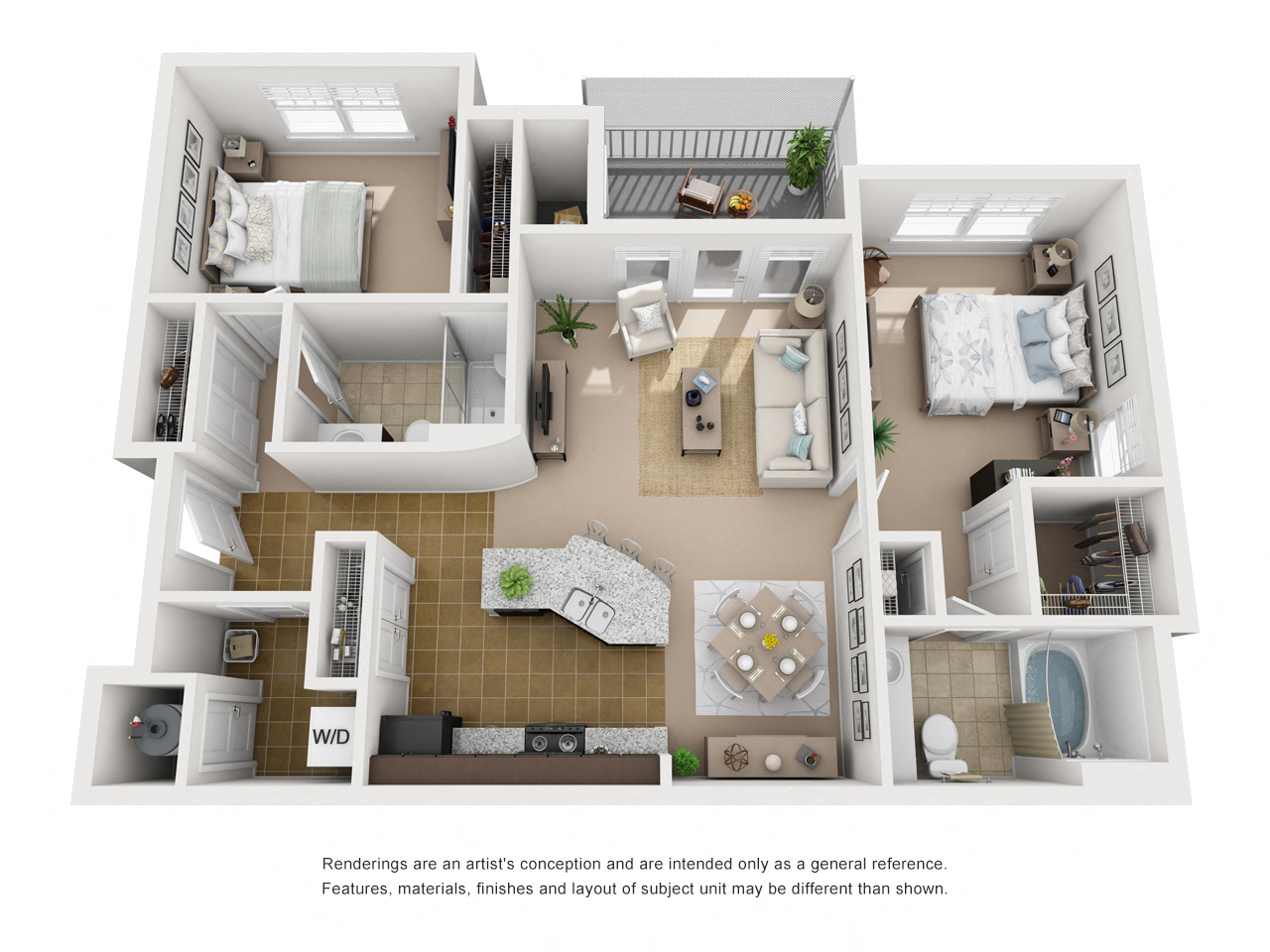 Floor Plans Cottage Trails At Culpepper Landing Apartments In