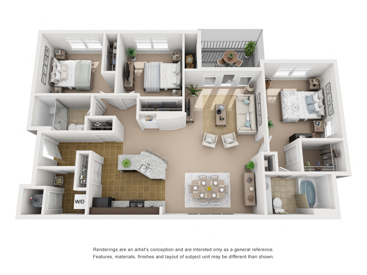 Floor Plans Cottage Trails At Culpepper Landing Apartments In