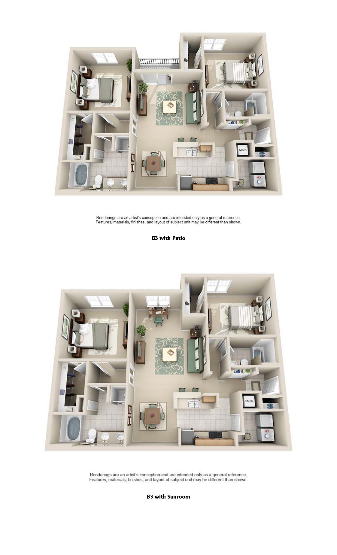 1 2 3 Bedroom Apartments Estancia Luxury Apartments