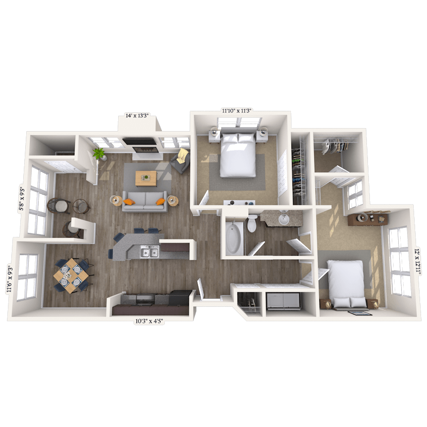 Floorplan image of unit 010409