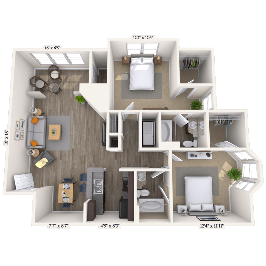 Floorplan image of unit 011208
