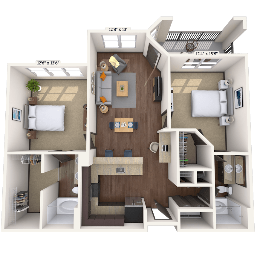 Floorplan image of unit 5-5203