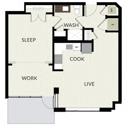 Floorplan image of unit 0608
