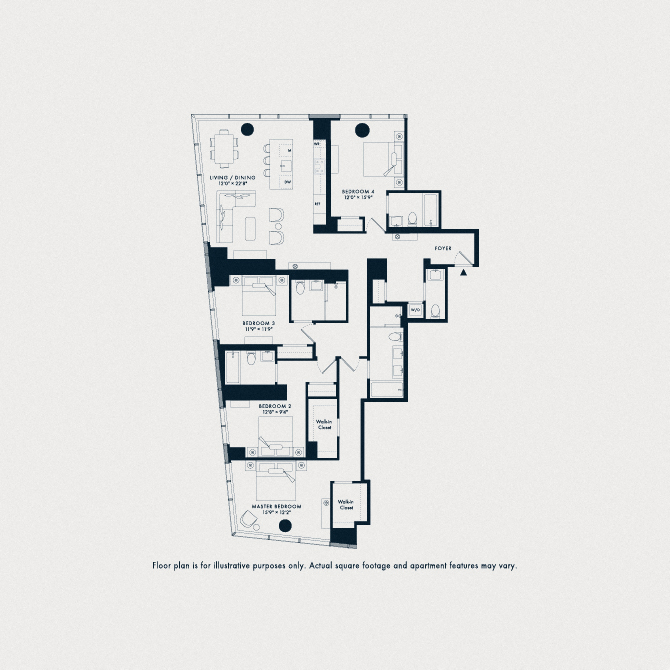 709 One Waterline Square Floor Plan
