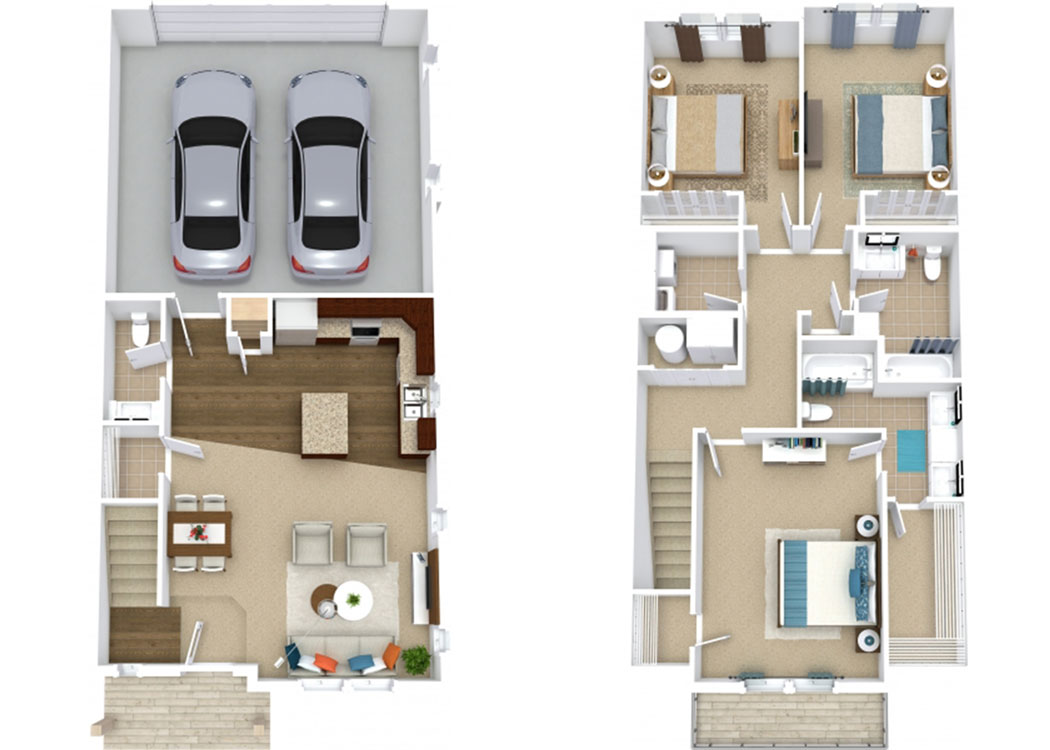 Aspire Townhomes in West Des Moines, IA 3-Bedroom