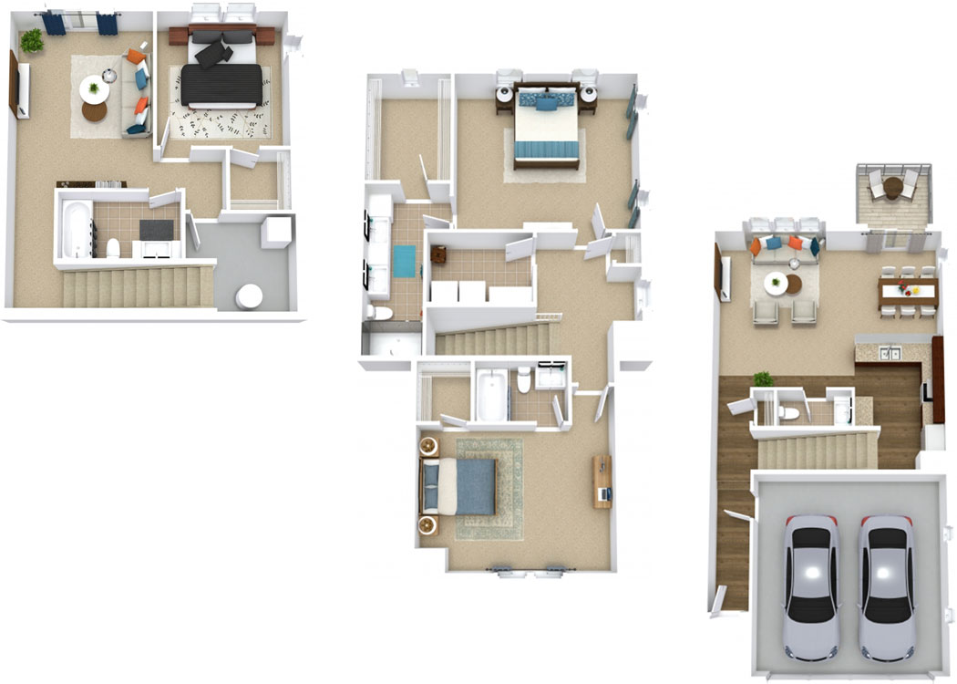 Aspire Townhomes in West Des Moines, IA 3-Bedroom Executive End