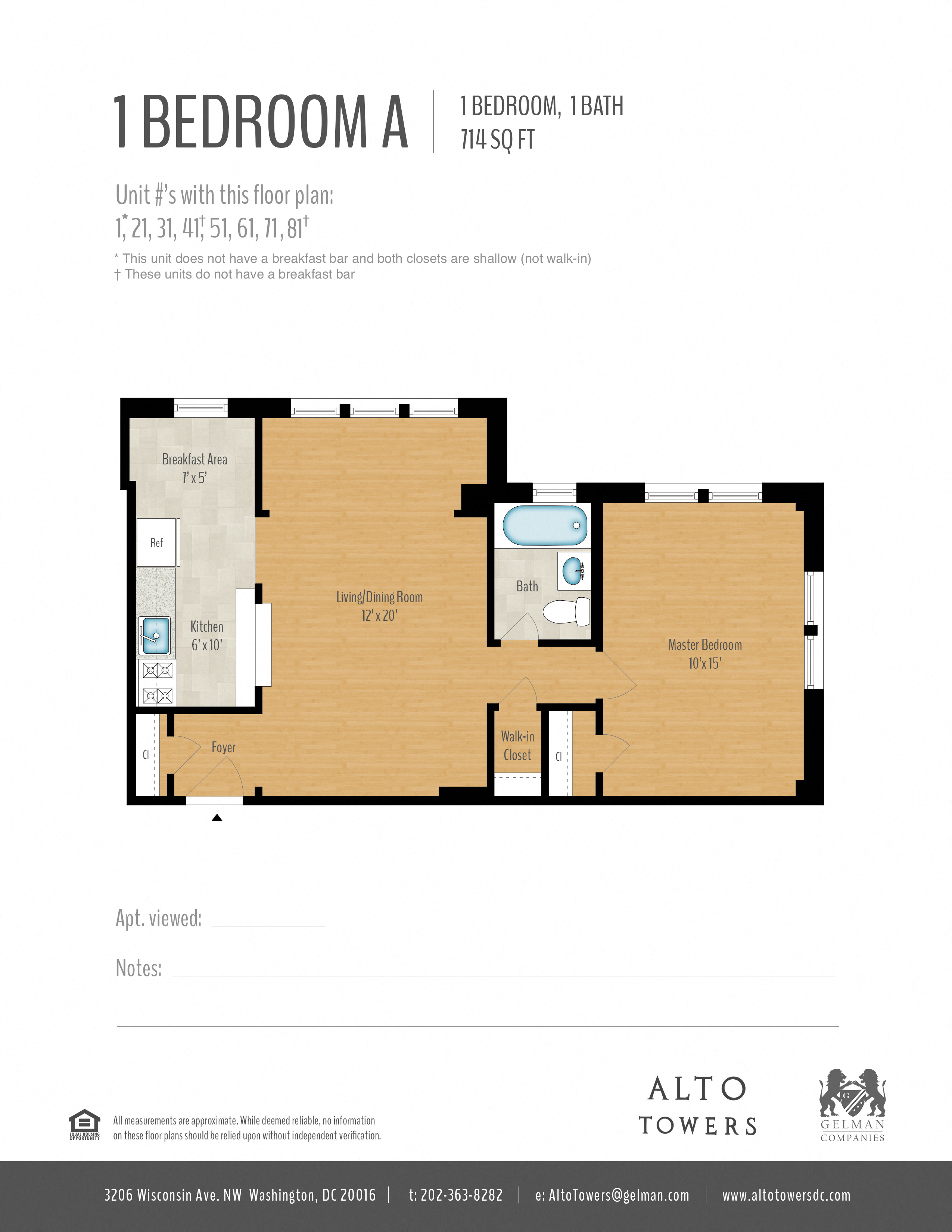 1 Bedroom Image
