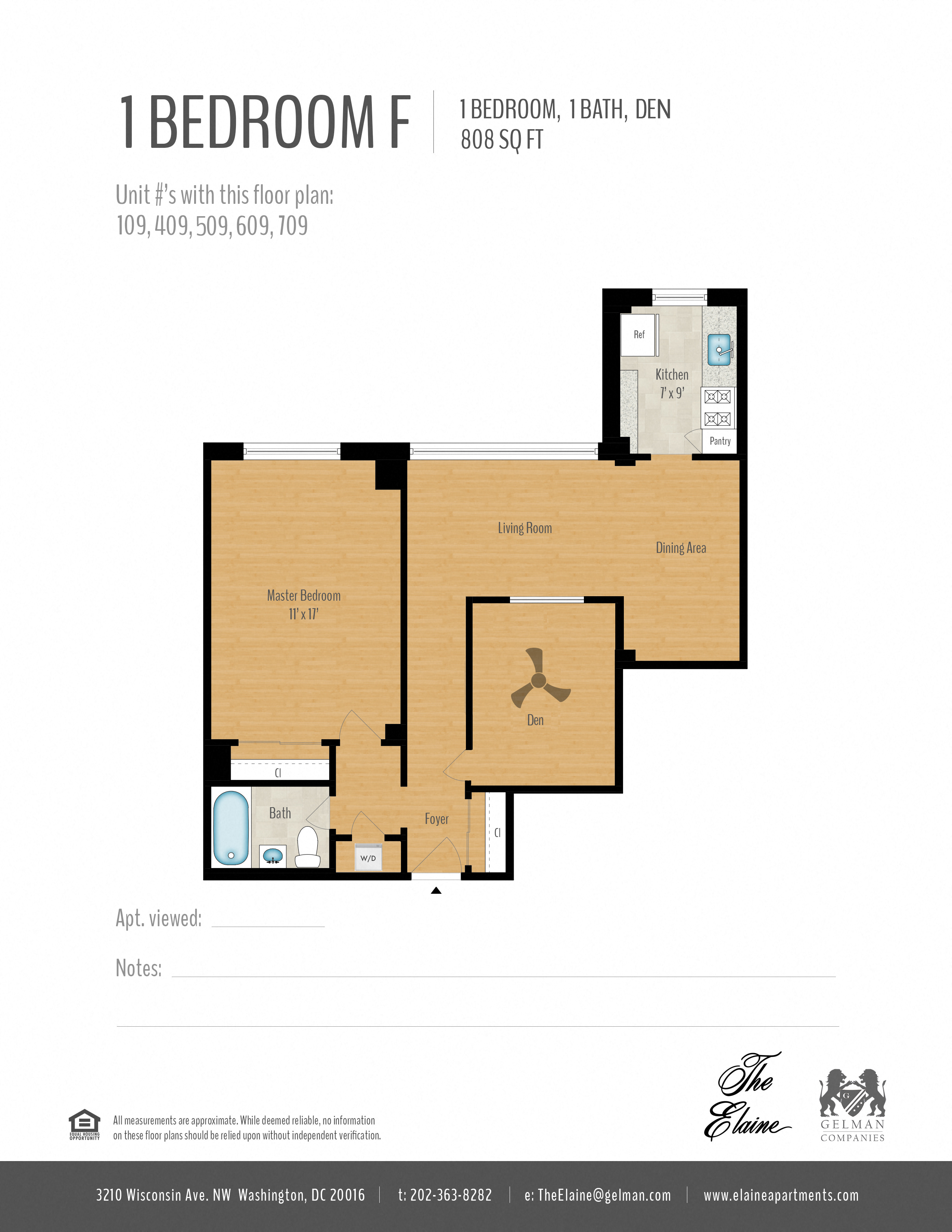 1 Bedroom + Den Image