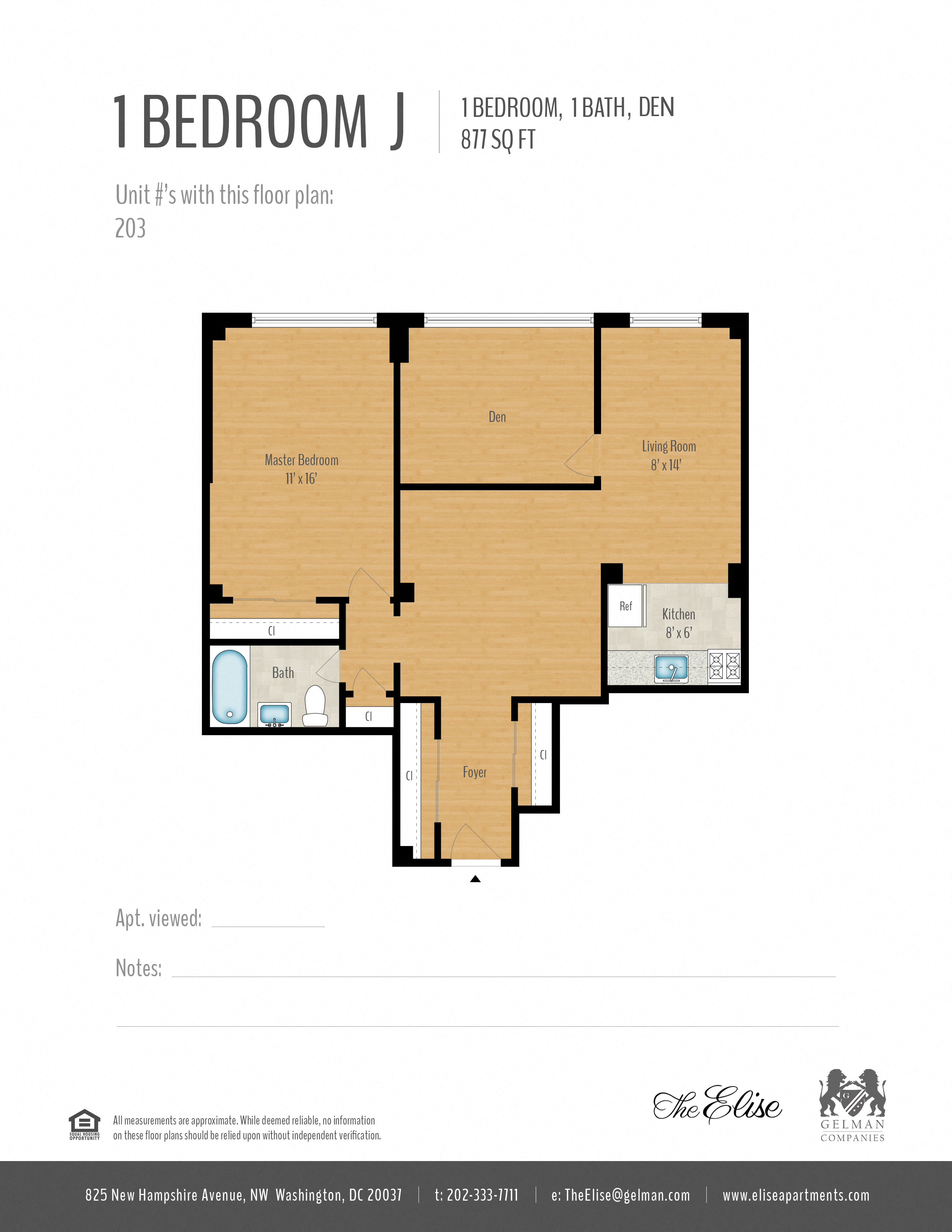 1 Bedroom + Den Image