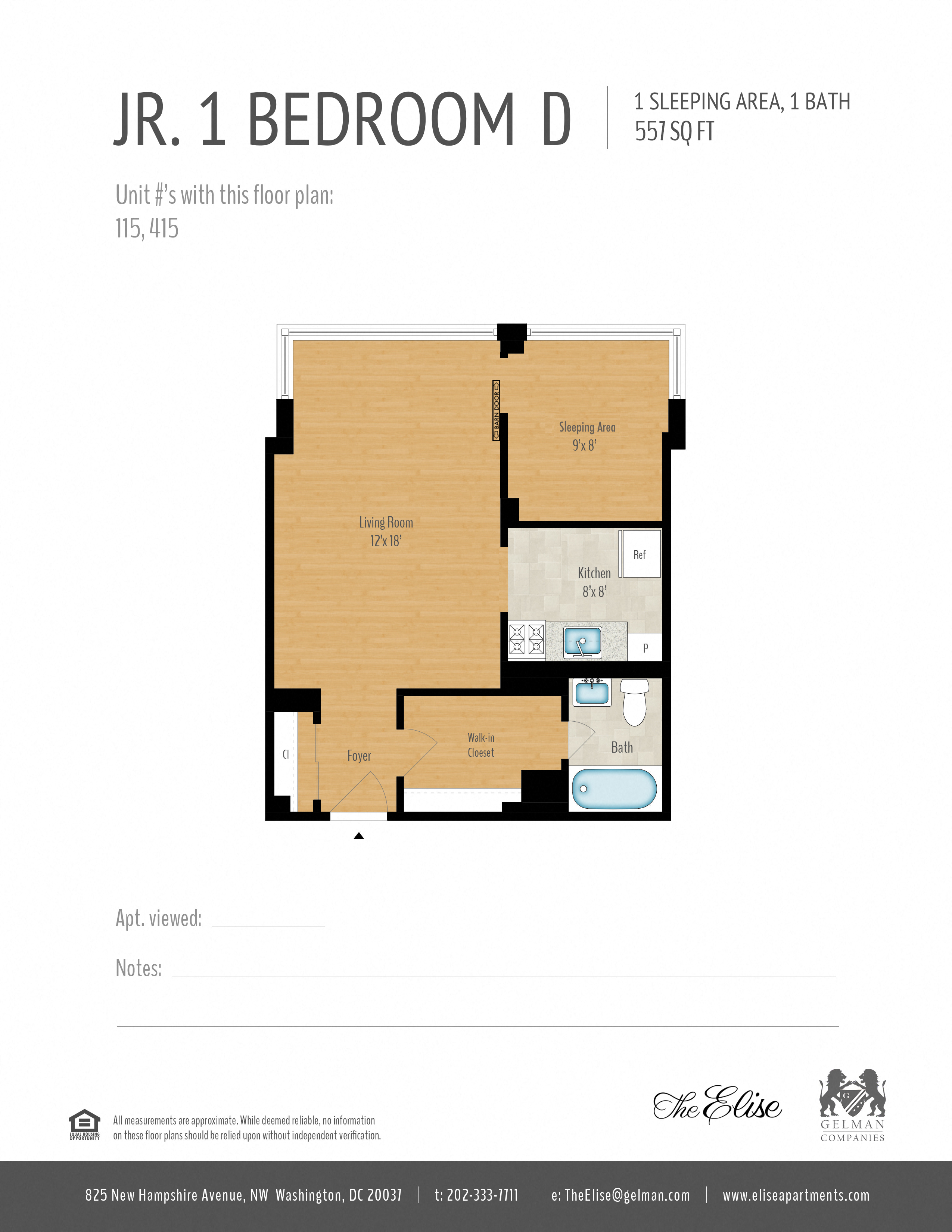 Junior 1-Bedroom Image