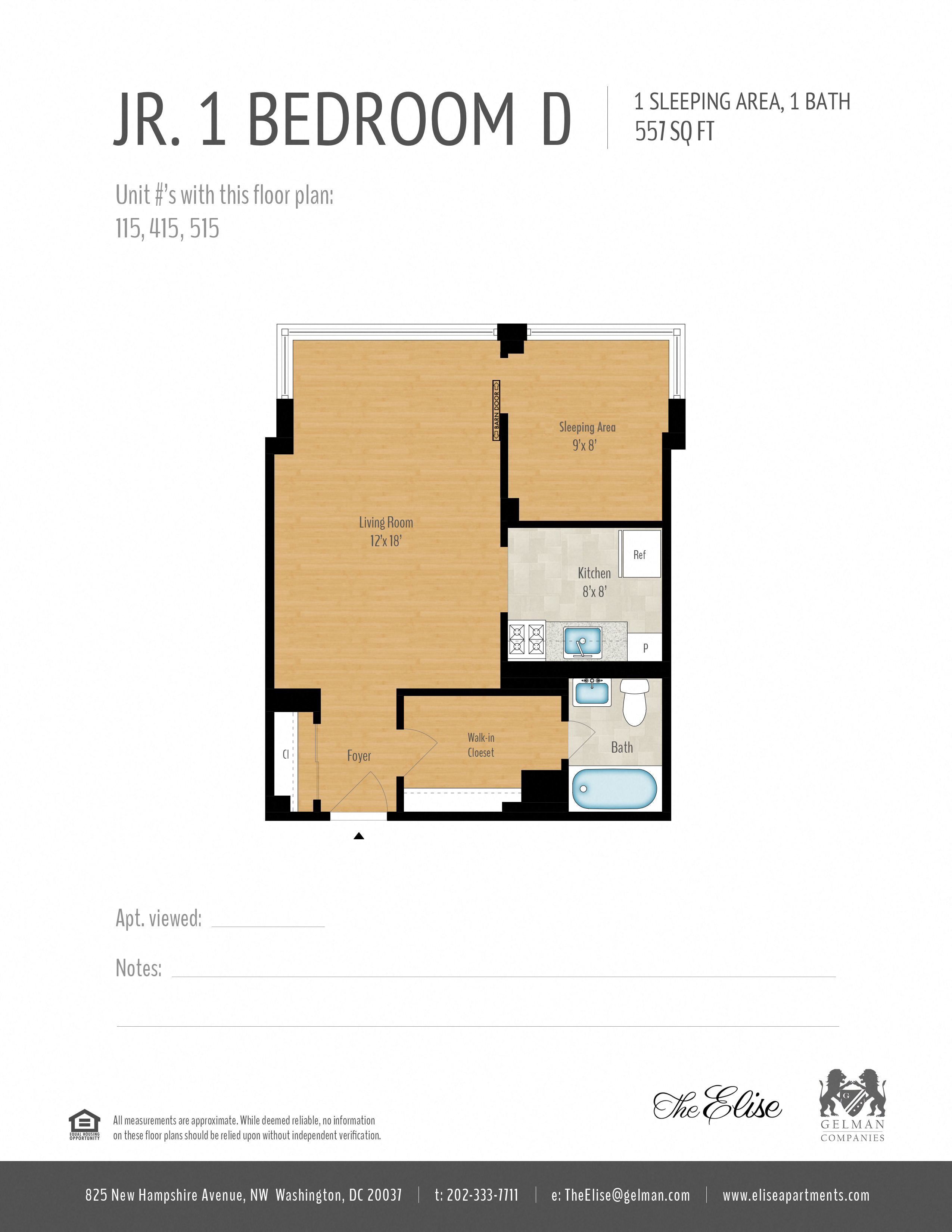 Junior 1-Bedroom Image