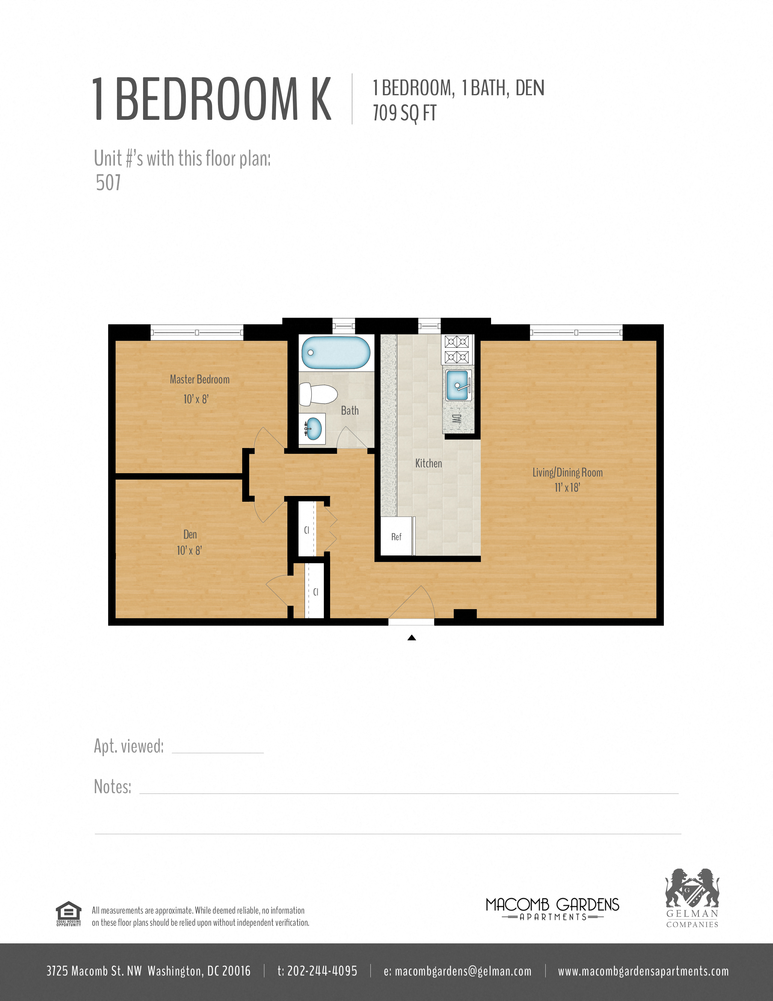 1 Bedroom + Den Image