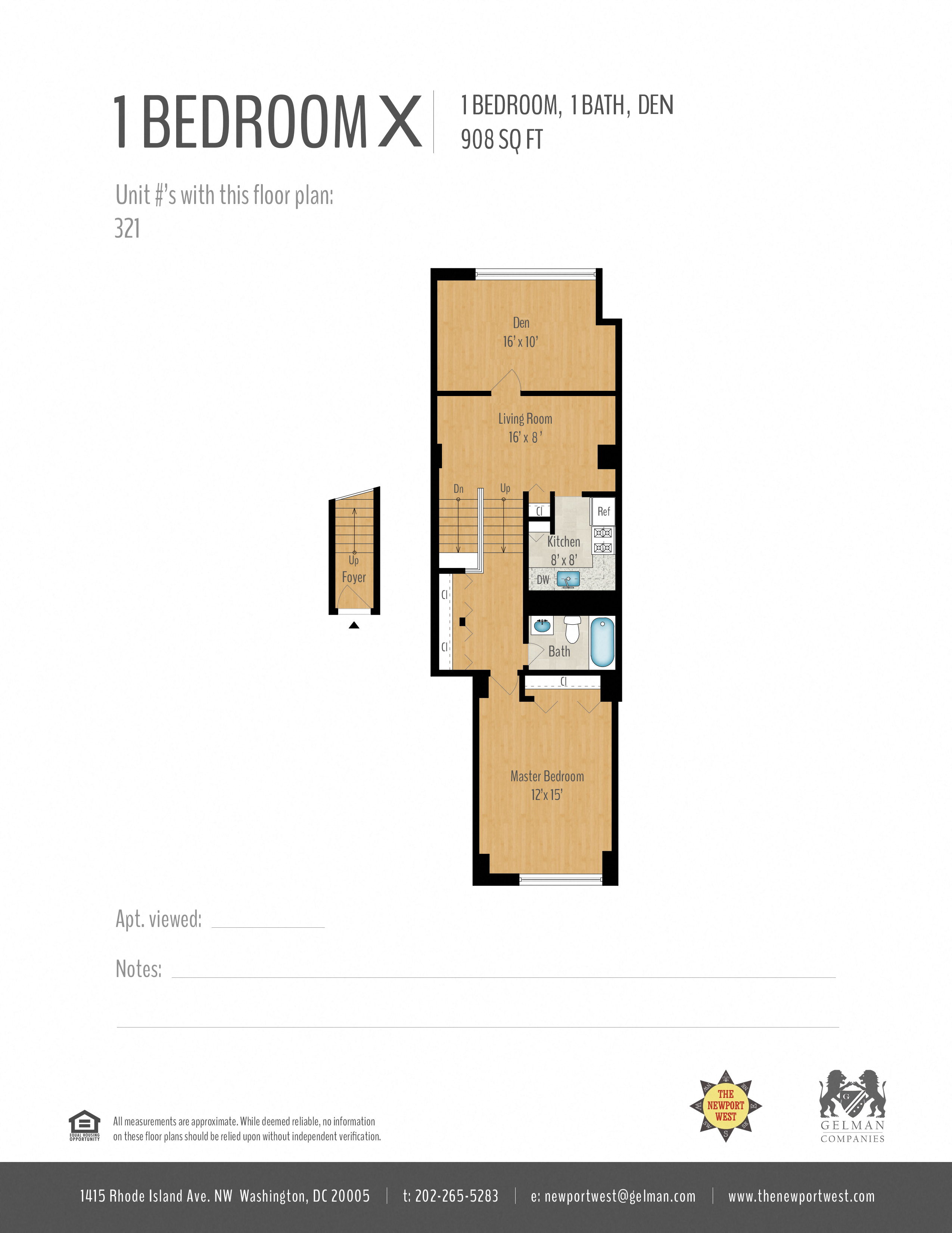 1 Bedroom + Den Image