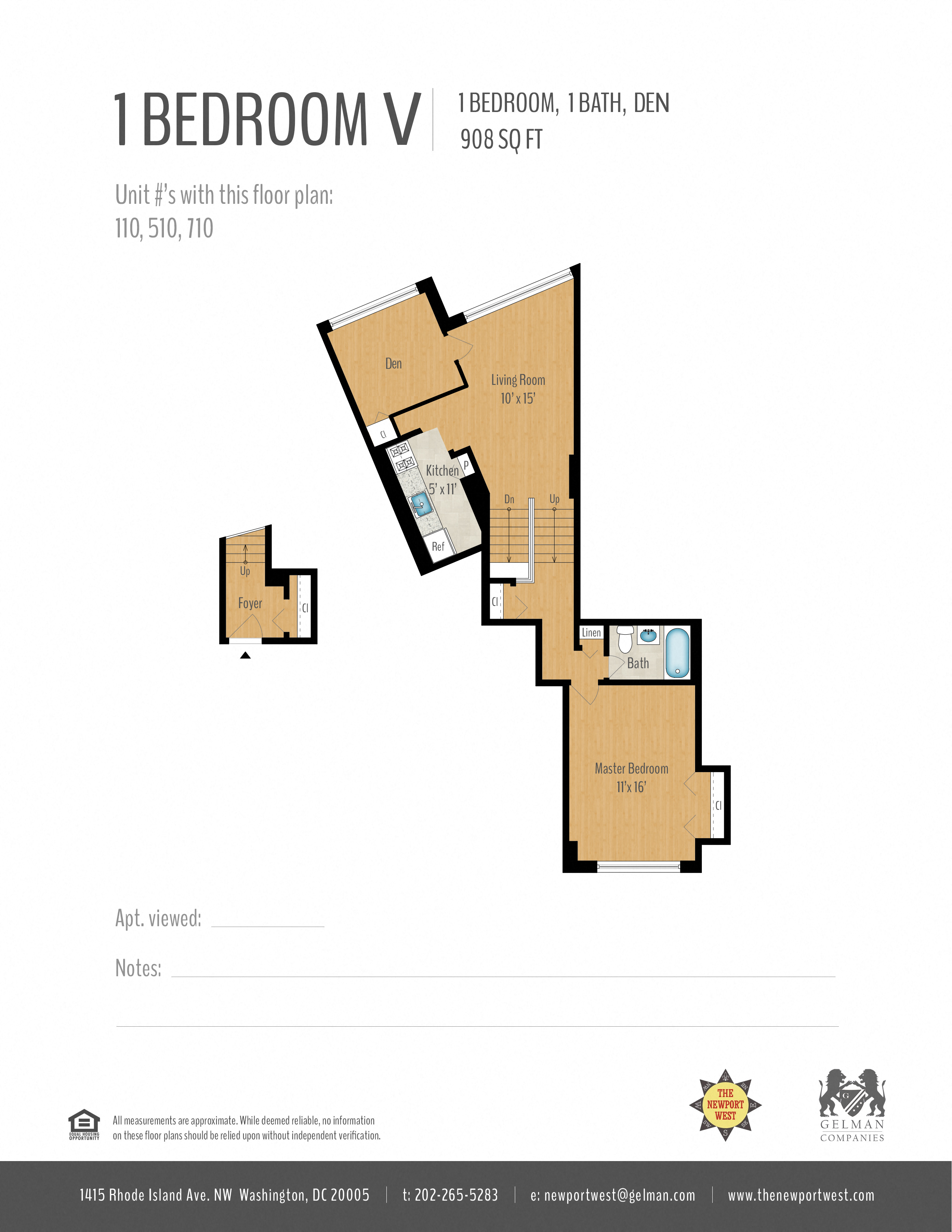 1 Bedroom + Den Image