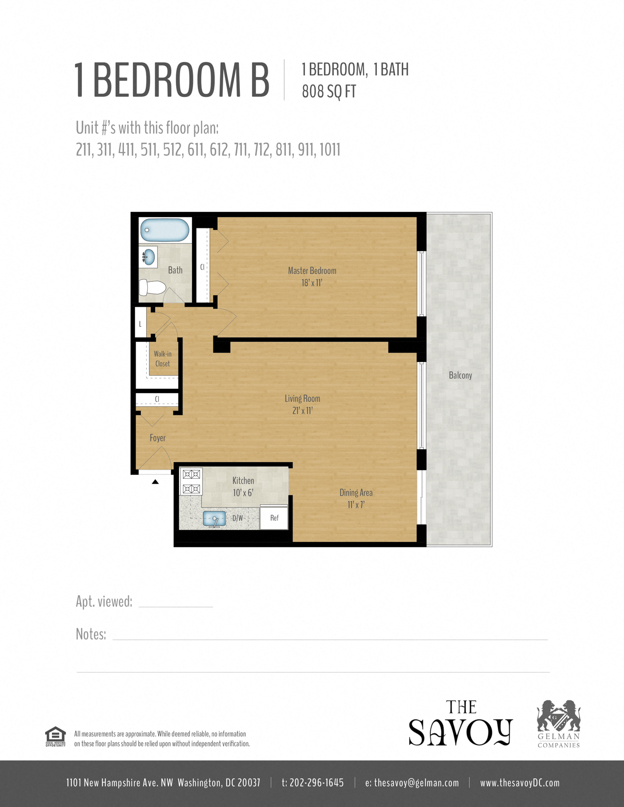 1 Bedroom + Den Image