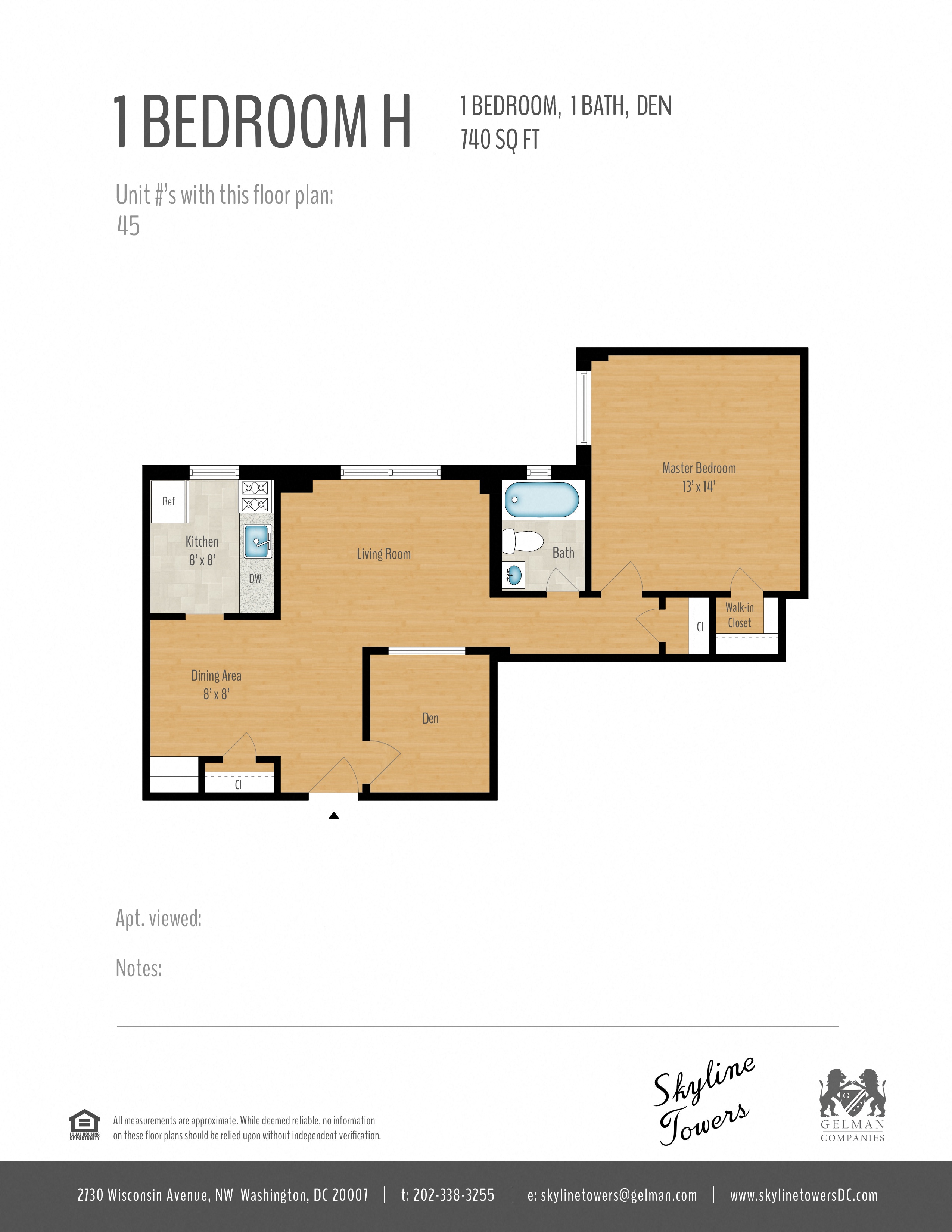 1 Bedroom + Den Image