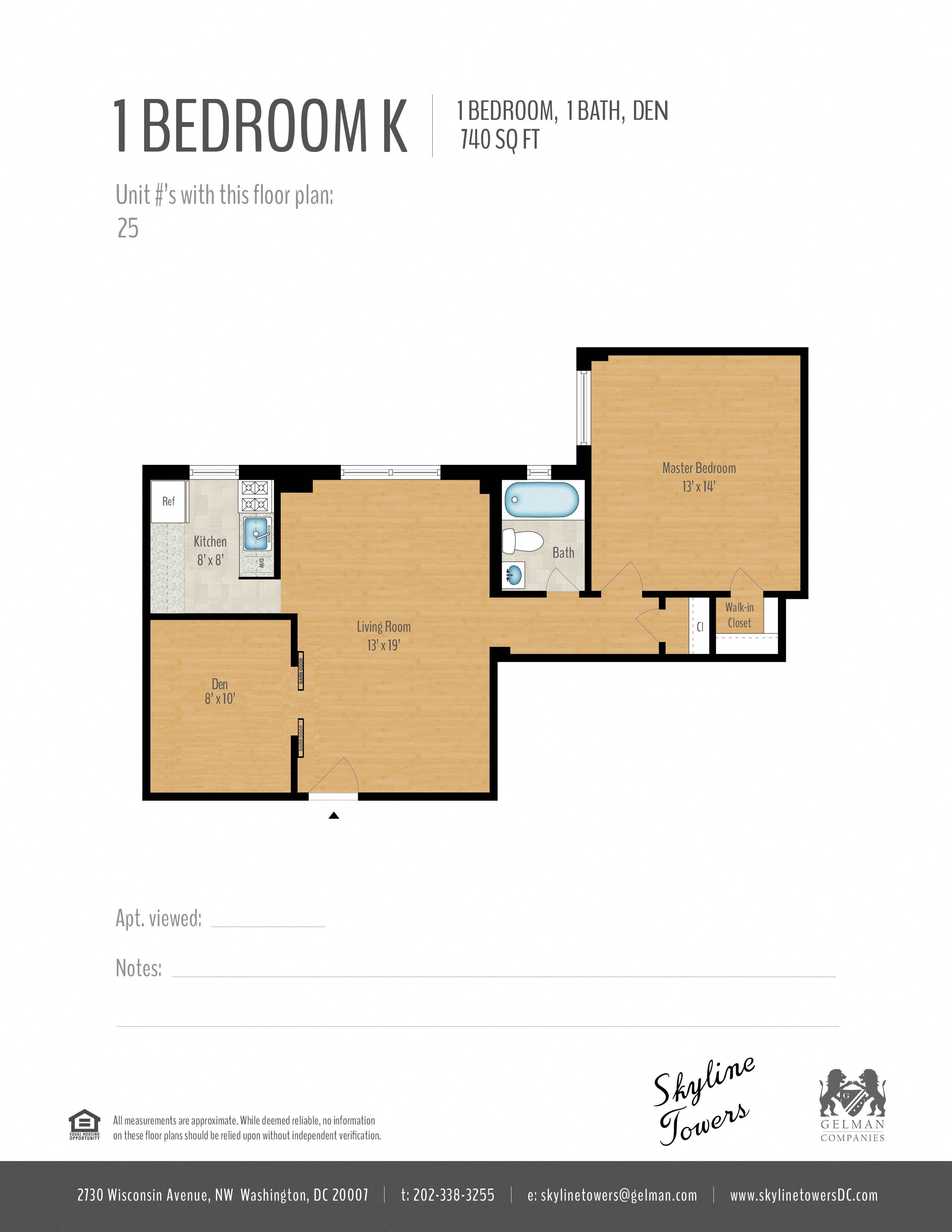 1 Bedroom + Den Image