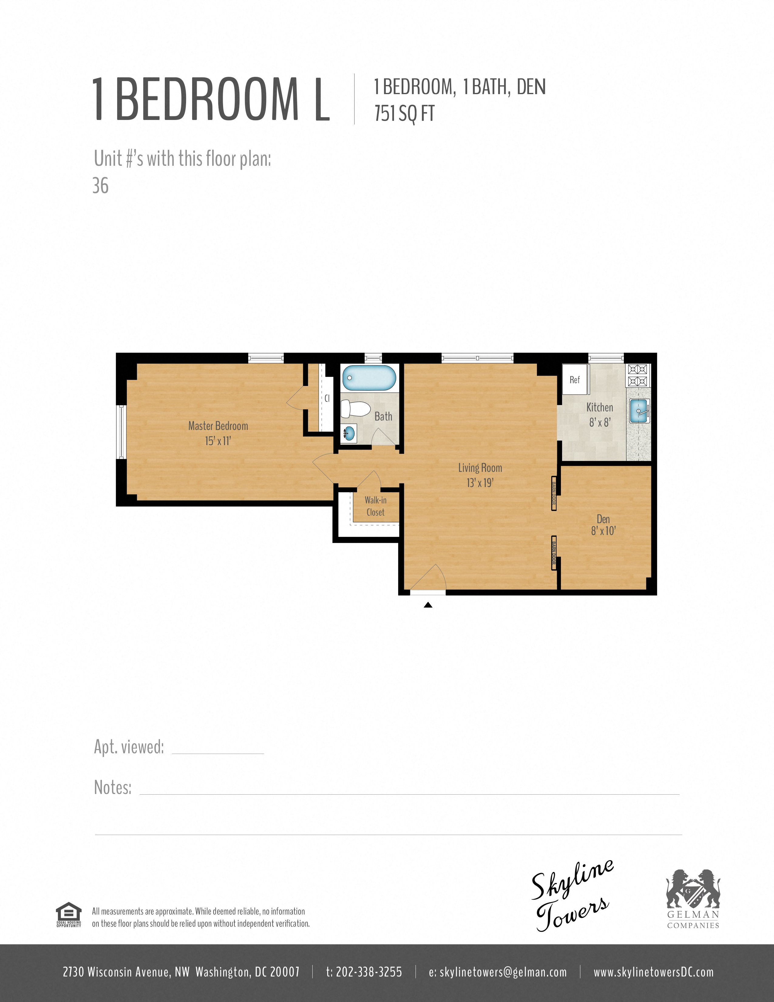 1 Bedroom + Den Image