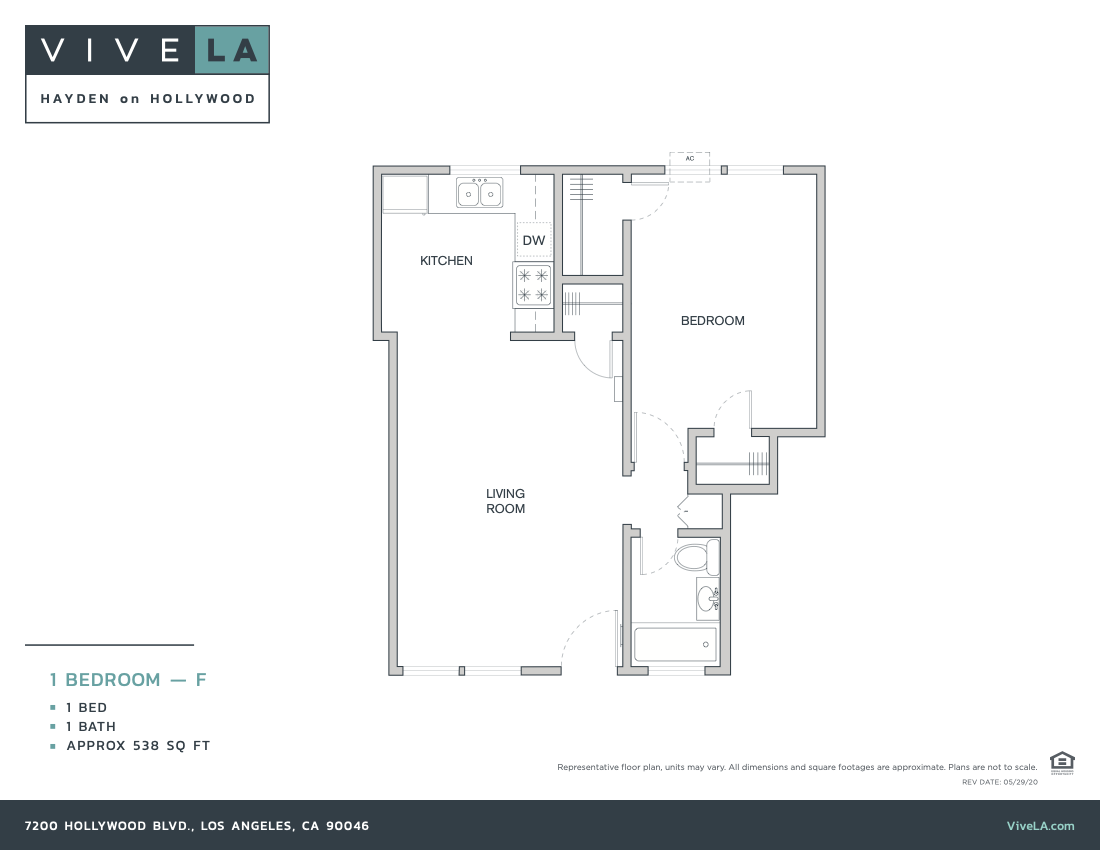 The floor plan for unit 7200-116