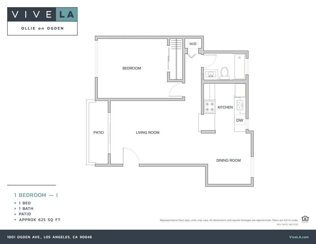 The floor plan for unit 1001-15