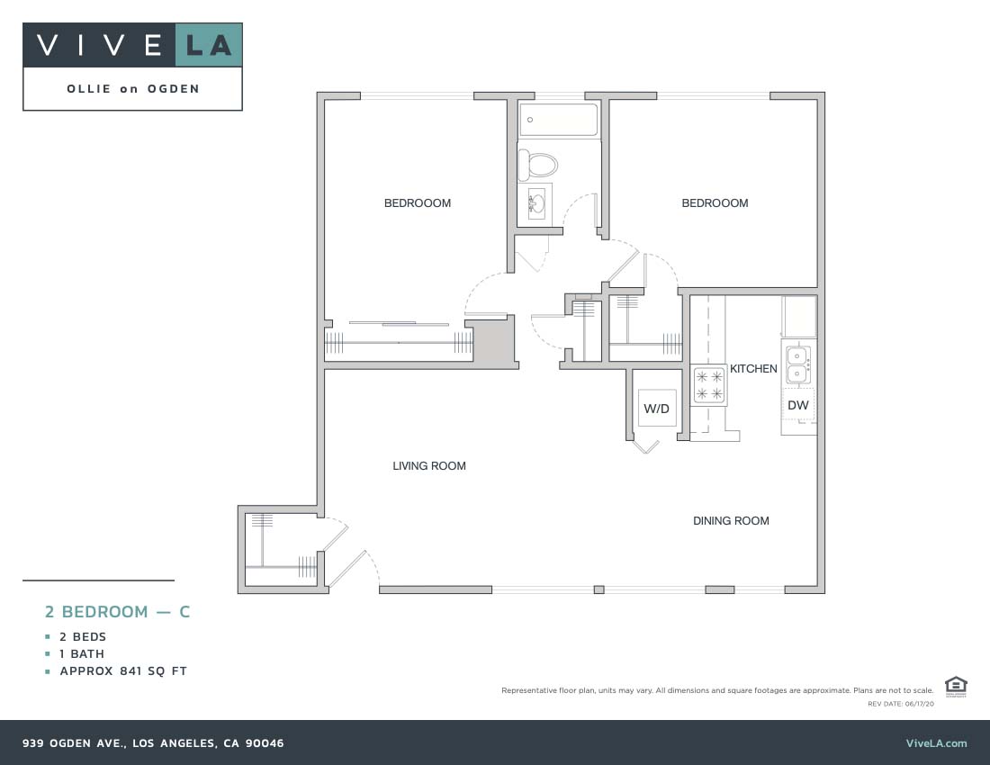 The floor plan for unit 939-14