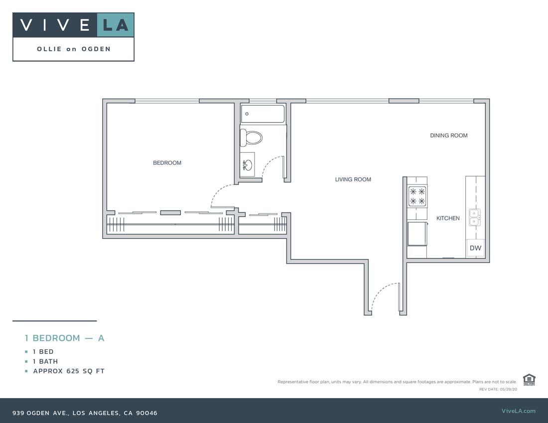 The floor plan for unit 939-09