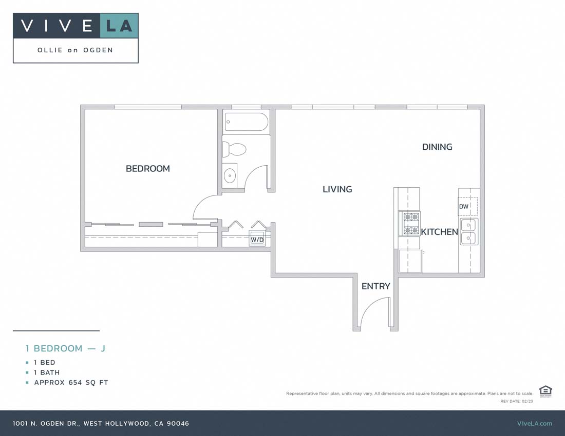 The floor plan for unit 1001-16
