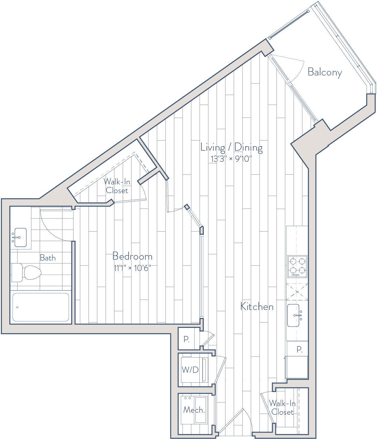 Floor plan of apartment 0930